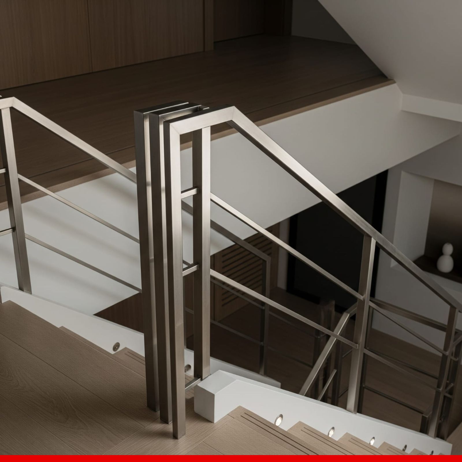 Railing Tangga Tingkatkan keamanan dan estetika interior dengan railing tangga elegan yang dirancang khusus sesuai kebutuhan rumah Anda.